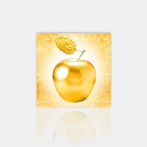 [액자포함] 황금사과 20x20cm 샤이닝비즈 5D - 재고있음, 문의: 카톡 민스박스 또는 02-3394-6980
